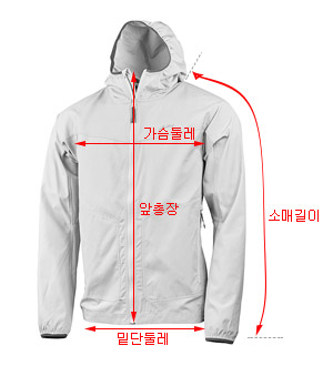 사이즈 차트 가이드 이미지